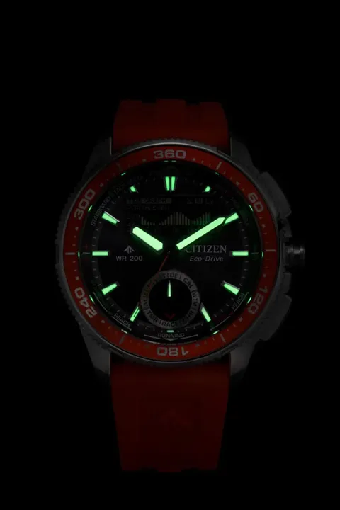 Citizen Promaster Eco-Drive Combination Watch Wave Tracker คู่ใจนักเดินเรือ นาฬิกาเรือใบ Citizen Promaster Eco-Drive Wave Tracker หน้าจอ Analog-Digital บนข้อมือนักเดินเรือ