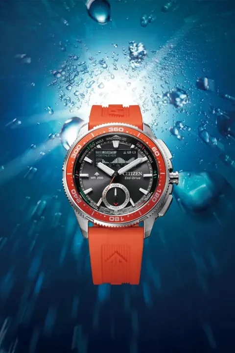 Citizen Promaster Eco-Drive Combination Watch Wave Tracker คู่ใจนักเดินเรือ นาฬิกาเรือใบ Citizen Promaster Eco-Drive Wave Tracker หน้าจอ Analog-Digital บนข้อมือนักเดินเรือ