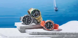 นาฬิกาเรือใบ Citizen Promaster Eco-Drive Combination Watch Wave Tracker บนข้อมือนักเดินเรือ