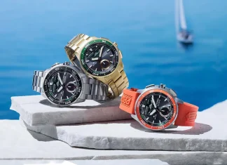 นาฬิกาเรือใบ Citizen Promaster Eco-Drive Combination Watch Wave Tracker บนข้อมือนักเดินเรือ