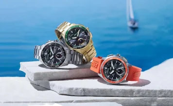 นาฬิกาเรือใบ Citizen Promaster Eco-Drive Combination Watch Wave Tracker บนข้อมือนักเดินเรือ