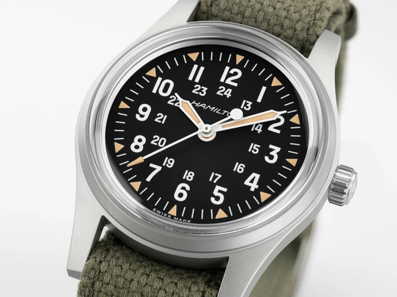 หน้าปัด นาฬิกา Hamilton Khaki Field Mechanical 36mm รุ่นฉลอง 250 ปีอเมริกา ดีไซน์ FAPD 5101