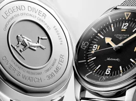 Longines Legend Diver 59 กลิ่นอายดั้งเดิมเพิ่มเติมด้วยความทันสมัย