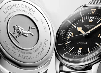 Longines Legend Diver 59 กลิ่นอายดั้งเดิมเพิ่มเติมด้วยความทันสมัย