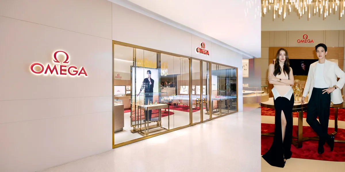 บรรยากาศหน้าร้าน OMEGA Boutique คอนเซปต์ใหม่ ชั้น 1 Central Embassy