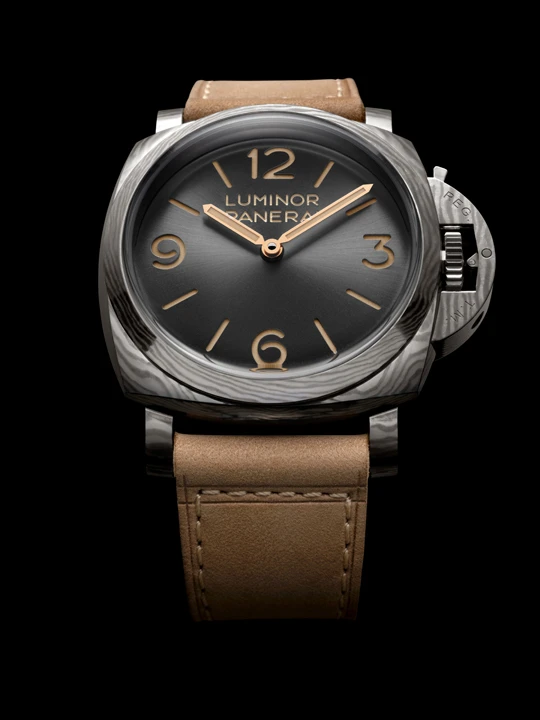 Panerai Luminor PAM01629 Forged Titanium ตัวเรือนไทเทเนียมลายคลื่น