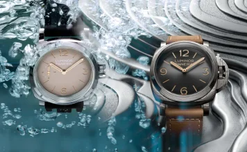 Panerai Luminor PAM01629 Forged Titanium ตัวเรือนไทเทเนียมลายคลื่น