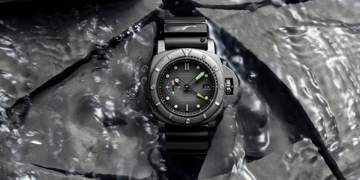 นาฬิกา Panerai Submersible Navy SEALs Afniotech™ PAM01089 หน้าปัดสีแอนทราไซต์