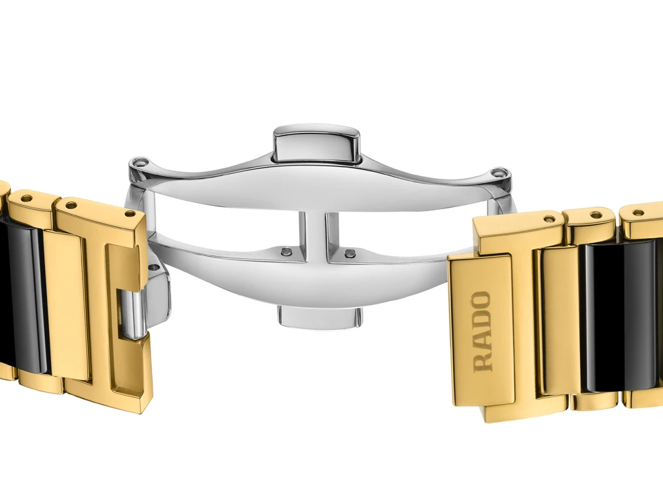 นาฬิกา Rado Integral 40-Year Anniversary Edition ตัวเรือนไฮเทคเซรามิกสีดำตัดสเตนเลสสตีลสีทอง
