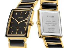นาฬิกา Rado Integral 40-Year Anniversary Edition ตัวเรือนไฮเทคเซรามิกสีดำตัดสเตนเลสสตีลสีทอง