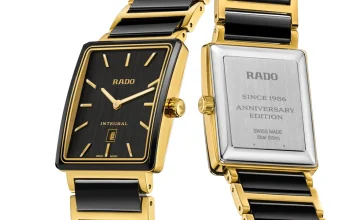 นาฬิกา Rado Integral 40-Year Anniversary Edition ตัวเรือนไฮเทคเซรามิกสีดำตัดสเตนเลสสตีลสีทอง