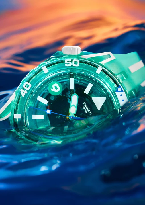 นาฬิกา Swatch SCUBAQUA รุ่นสีAqua Green (อควากรีน) – รองรับ Swatch Pay