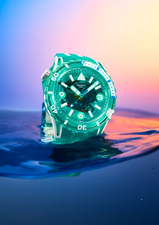 นาฬิกา Swatch SCUBAQUA รุ่นสี Aqua Green (อควากรีน) – รองรับ Swatch Pay