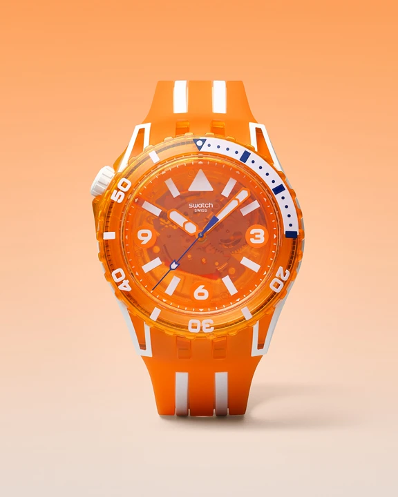 นาฬิกา Swatch SCUBAQUA รุ่นสีโซลาร์ออเรนจ์