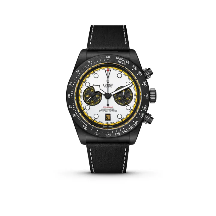 ตัวเรือนคาร์บอนไฟเบอร์ขนาด 42 มม. Tudor Black Bay Chrono รุ่นปี 2026