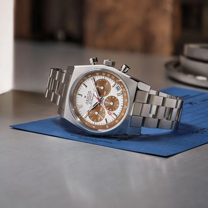 นาฬิกา Zenith Chronomaster Revival A384 หน้าปัด Tropical Dial สีน้ำตาล Chocolate Panda