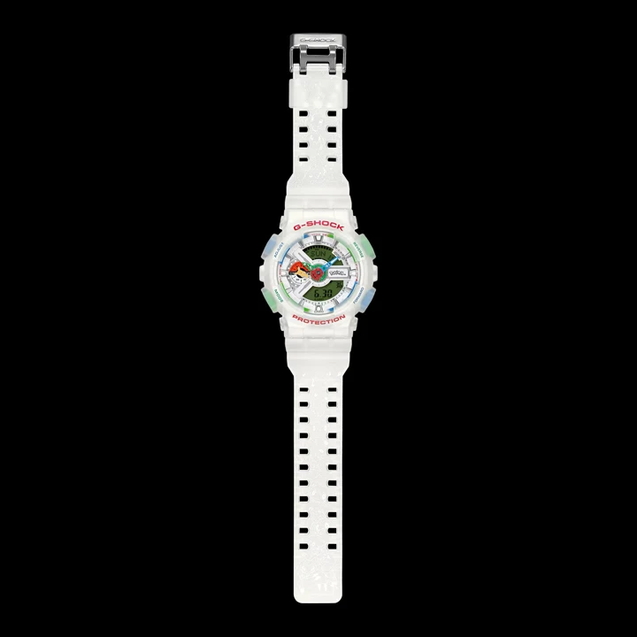 นาฬิกา Casio G-SHOCK x Pokémon รุ่น GA-110PKM-7A ตัวเรือนใสลาย Pikachu ฉลองครบรอบ 30 ปี โปเกมอน