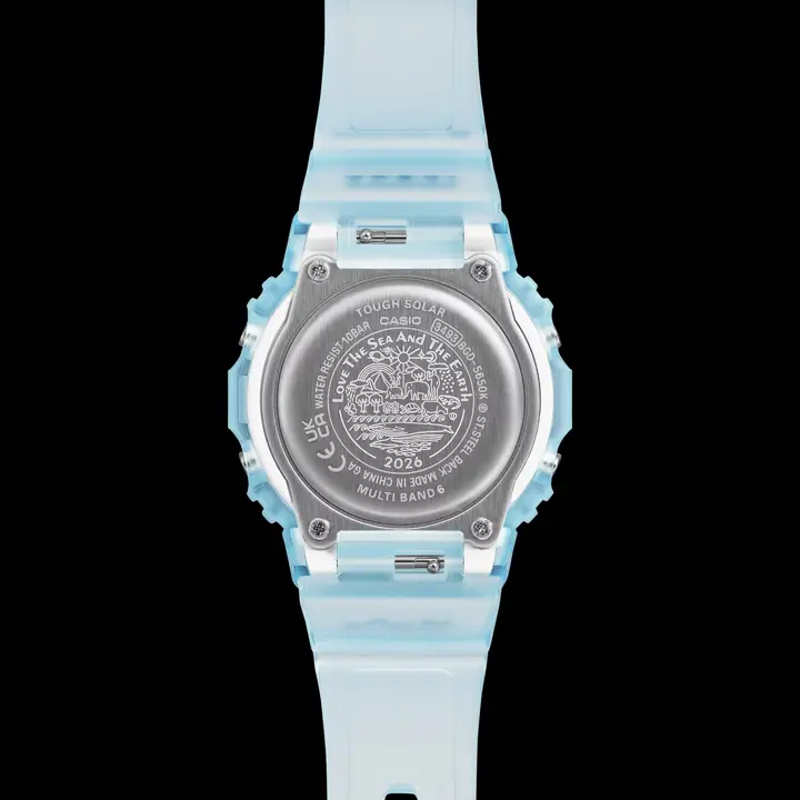 นาฬิกา Casio G-SHOCK Love The Sea And The Earth 2026 ทั้ง 3 รุ่น ตัวเรือนสีน้ำเงินโปร่งแสงไล่เฉดสี