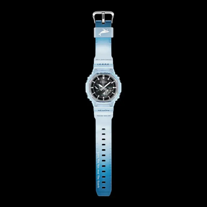 นาฬิกา Casio G-SHOCK Love The Sea And The Earth 2026 ทั้ง 3 รุ่น ตัวเรือนสีน้ำเงินโปร่งแสงไล่เฉดสี