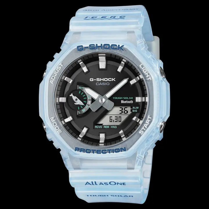 นาฬิกา Casio G-SHOCK Love The Sea And The Earth 2026 ทั้ง 3 รุ่น ตัวเรือนสีน้ำเงินโปร่งแสงไล่เฉดสี