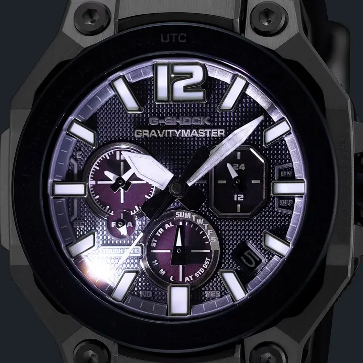 Casio G-SHOCK Gravitymaster GWR-B3000 พลังเหนือเสียงเพื่อนักบิน G-SHOCK GWR-B3000A-1A นาฬิกานักบินสีดำปลายเข็มวินาทีสีเขียว