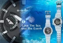 นาฬิกา Casio G-SHOCK Love The Sea And The Earth 2026 ทั้ง 3 รุ่น ตัวเรือนสีน้ำเงินโปร่งแสงไล่เฉดสี