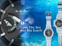 นาฬิกา Casio G-SHOCK Love The Sea And The Earth 2026 ทั้ง 3 รุ่น ตัวเรือนสีน้ำเงินโปร่งแสงไล่เฉดสี