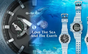 นาฬิกา Casio G-SHOCK Love The Sea And The Earth 2026 ทั้ง 3 รุ่น ตัวเรือนสีน้ำเงินโปร่งแสงไล่เฉดสี