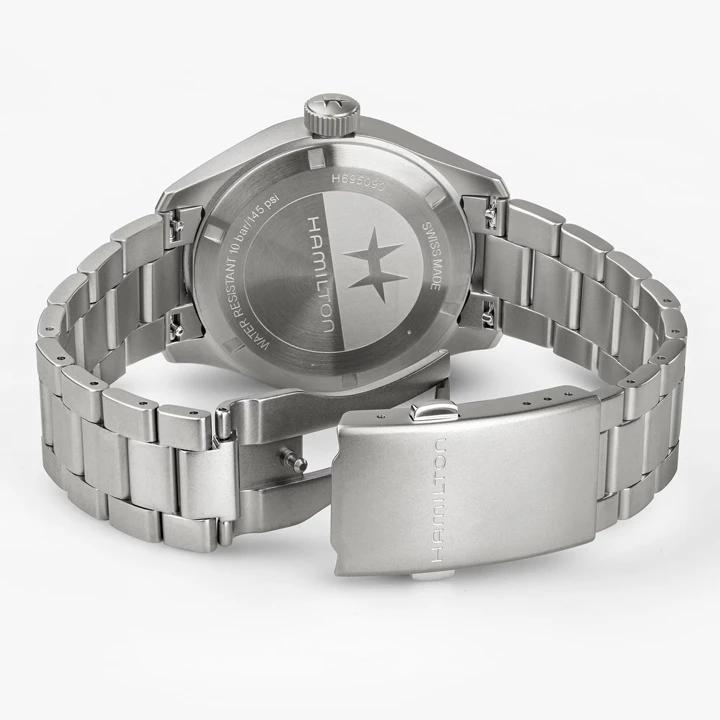 กลไกไขลานรหัส H-23 พัฒนาจาก ETA-C70 กำลังสำรอง 80 ชวโมง ในนาฬิกา Hamilton