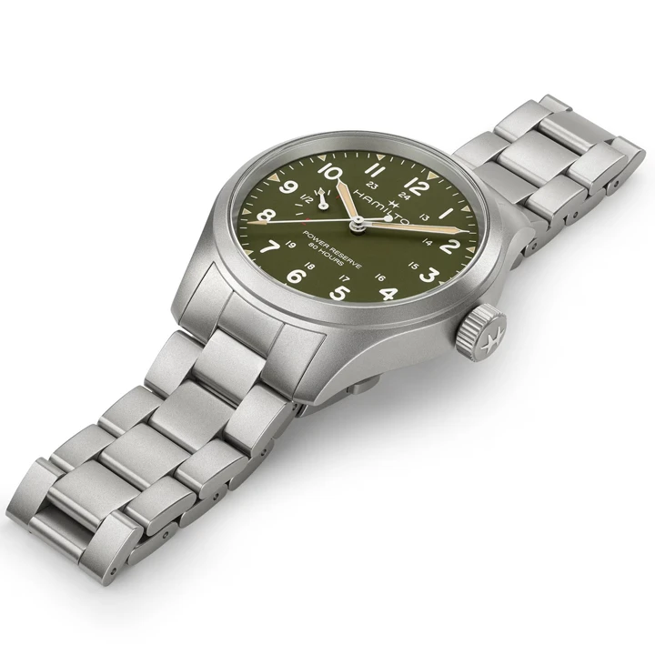 Hamilton Khaki Field สายสตีล และสายผ้า NATO สีเขียวทหารและสีน้ำเงิน