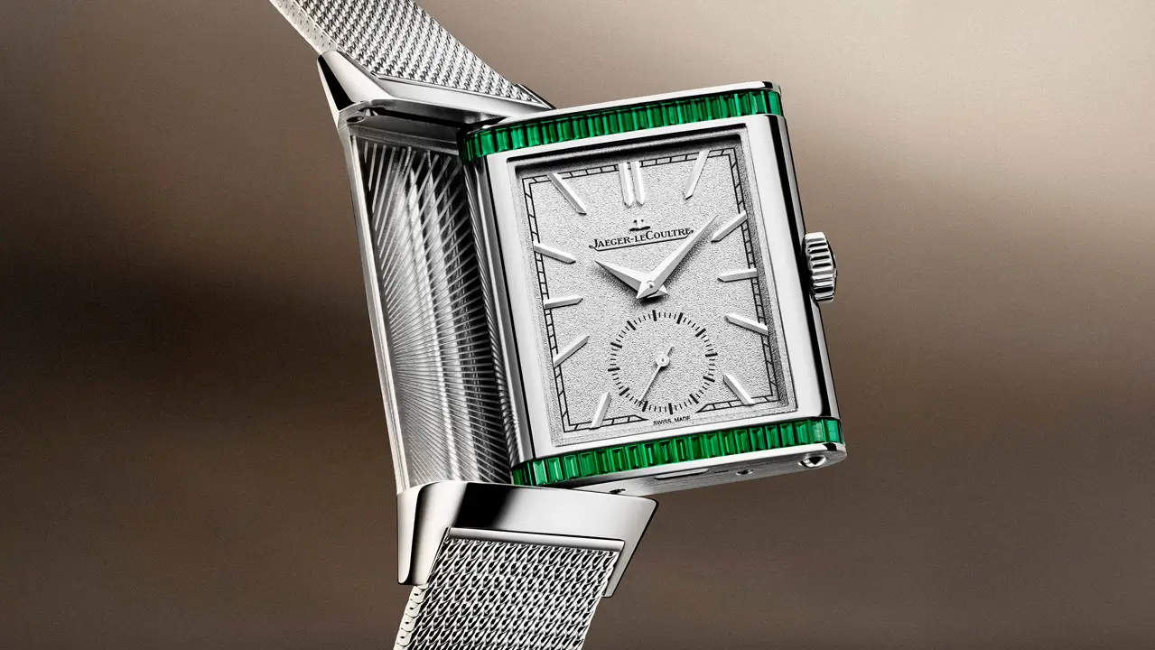นาฬิกา Jaeger-LeCoultre Reverso Tribute Monoface Or Deco Cocktail ประดับอัญมณีทรง Baguette