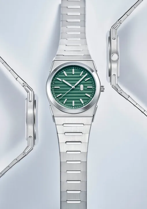 Louis Erard 2340 เพิ่ม 2 สีใหม่รับซัมเมอร์ นาฬิกา Louis Erard 2340 หน้าปัดสีสีเขียว และ Forest สาย Integrated Bracelet