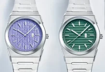 Louis Erard 2340 เพิ่ม 2 สีใหม่รับซัมเมอร์ นาฬิกา Louis Erard 2340 หน้าปัดสีม่วง Mauve และสีเขียว Forest สาย Integrated Bracelet