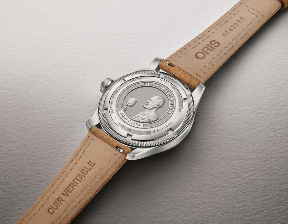 ฝาหลัง นาฬิกา ORIS Lou Gehrig Limited Edition