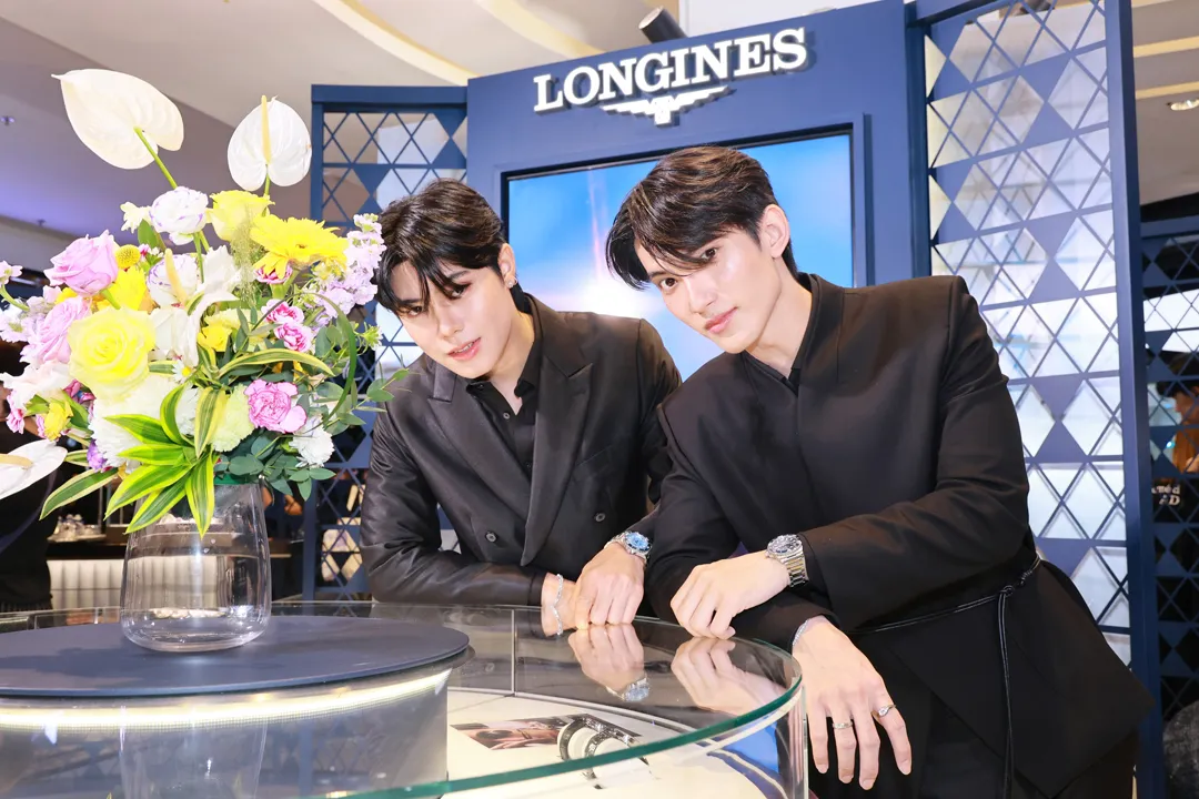 Longines เปิด Pop-up Store ที่ Central World ตรี-ภรภัทร ศรีขจรเดชา, เอินเอิน-ฟาติมา เดชะวลีกุล, โอม-สาริศ ทินราช และ เฟิร์ส-ฉลองรัฐ นอบสำโรง Longines Pop-up Store ที่ Central World