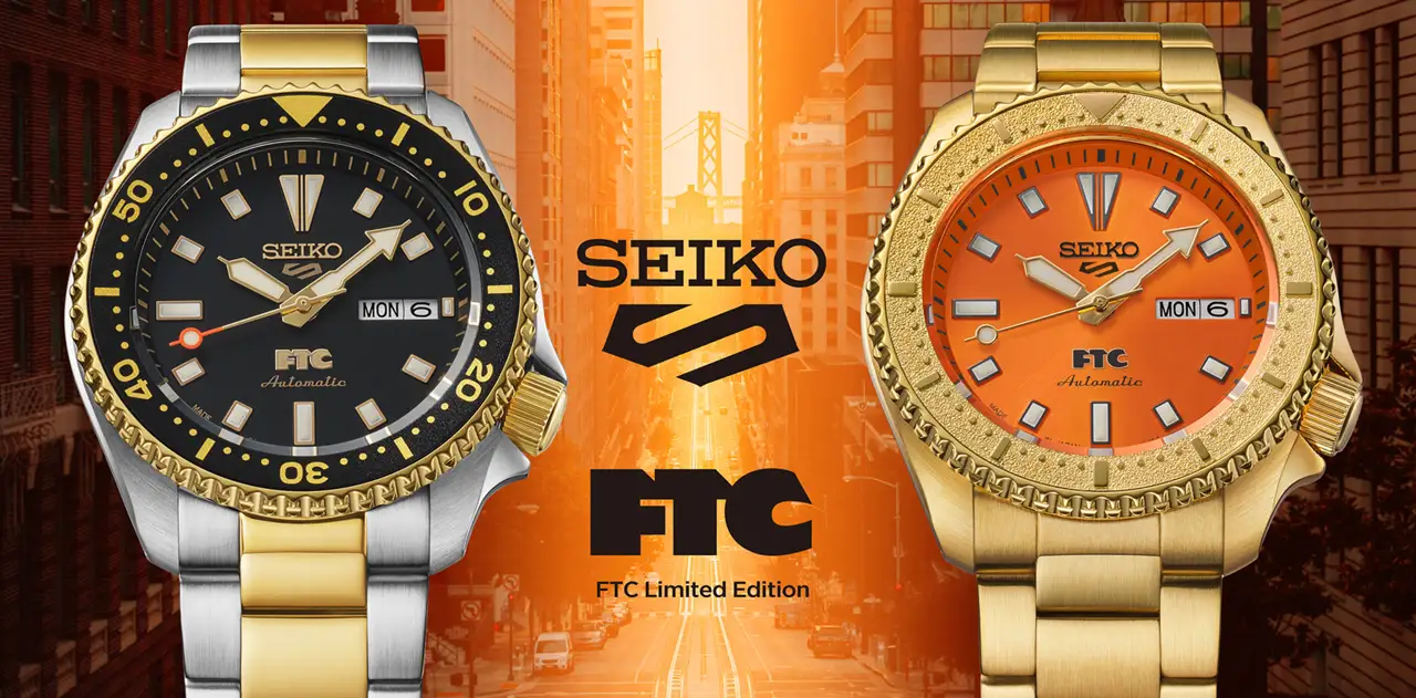 นาฬิกา Seiko 5 Sports FTC Limited Edition รหัส HDB011 และ HDB012 ฉลอง 40 ปีแบรนด์สตรีทแวร์