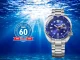 นาฬิกาดำน้ำ Seiko Prospex PADI 60th Anniversary Limited Edition รหัส HBB002 ตัวเรือน King Turtle หน้าปัดลายลูกโลกสีน้ำเงินตัดขอบแดง
