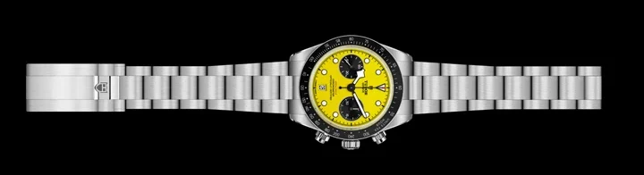 นาฬิกาโครโนกราฟ Tudor Black Bay Chrono 39 Bumblebee รหัส m79310n-0001 หน้าปัดสีเหลืองสดตัดหน้าปัดย่อยสีดำ ตัวเรือนสเตนเลสสตีลขนาด 39 มิลลิเมตร