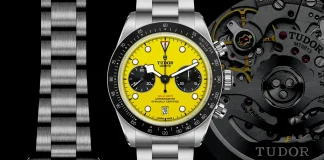 นาฬิกาโครโนกราฟ Tudor Black Bay Chrono 39 Bumblebee รหัส m79310n-0001