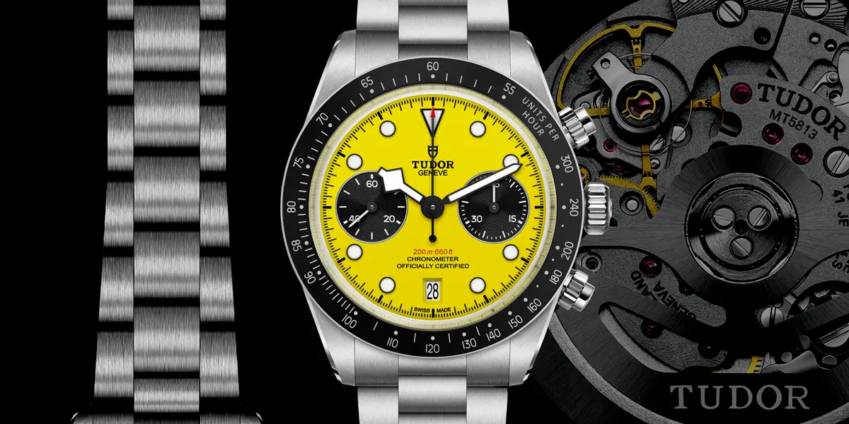 นาฬิกาโครโนกราฟ Tudor Black Bay Chrono 39 Bumblebee รหัส m79310n-0001