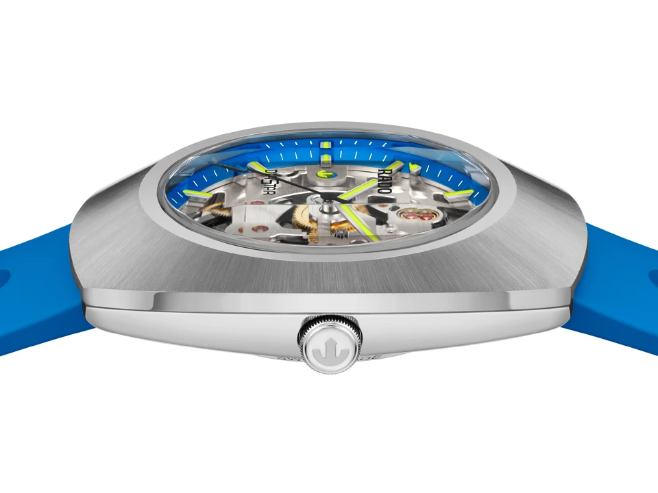 Rado DiaStar Original Skeleton Limited Edition สีสันรับฤดูร้อน Rado DiaStar Original Skeleton สีฟ้า Ref.R12169209 ตัวเรือน Ceramos