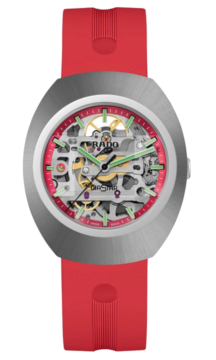 Rado DiaStar Original Skeleton Limited Edition สีสันรับฤดูร้อน Rado DiaStar Original Skeleton สีแดง Ref.R12169409 นาฬิการุ่นลิมิเต็ดเอดิชั่น