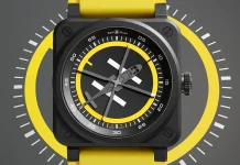 นาฬิกา Bell & Ross BR-03 Helipad ตัวเรือนเซรามิกสีดำขนาด 41 มิลลิเมตร พร้อมหน้าปัดลานจอดเฮลิคอปเตอร์