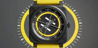 นาฬิกา Bell & Ross BR-03 Helipad ตัวเรือนเซรามิกสีดำขนาด 41 มิลลิเมตร พร้อมหน้าปัดลานจอดเฮลิคอปเตอร์