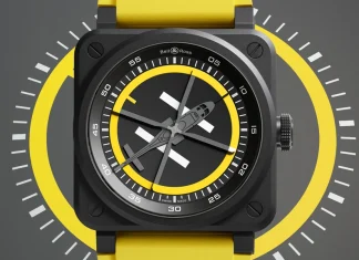 นาฬิกา Bell & Ross BR-03 Helipad ตัวเรือนเซรามิกสีดำขนาด 41 มิลลิเมตร พร้อมหน้าปัดลานจอดเฮลิคอปเตอร์