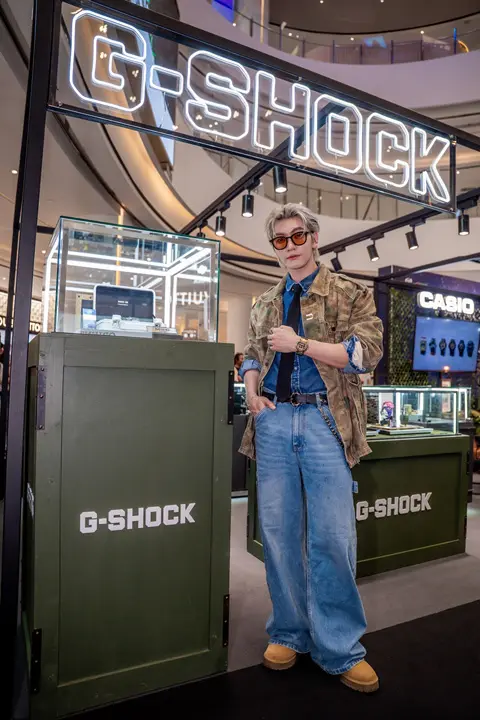 นาฬิกา G-SHOCK BOLD CAMO SERIES ลายพรางสีเขียวทหารผสานหน้าปัดสีทอง