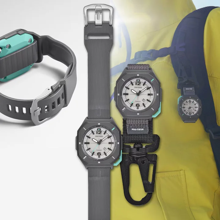 Casio Protrek PRJ-01 นาฬิกาเดินป่า 2-in-1 แขวนเป้และคาดข้อมือ