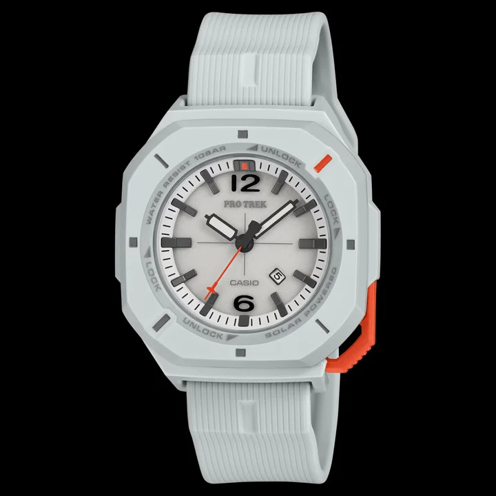 Casio Protrek PRJ-01AE-7 สีขาว สาย Biomass Plastic รักษ์โลก