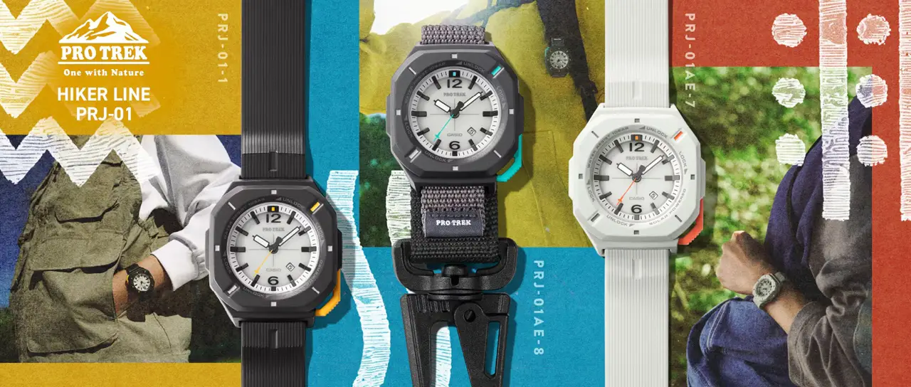 Casio Protrek PRJ-01 นาฬิกาเดินป่า 2-in-1 แขวนเป้และคาดข้อมือ