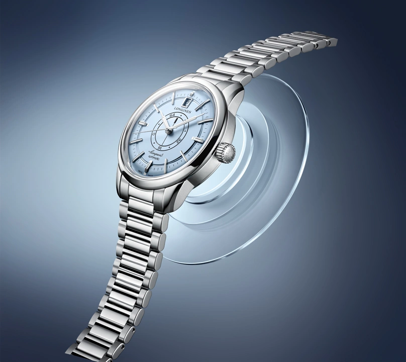 Longines Conquest Heritage Central Power Reserve เพิ่มหน้าปัดสีใหม่พร้อมสายสตีล Longines Conquest Heritage สายสเตนเลสสตีล Ref.L1.648.4.92.6